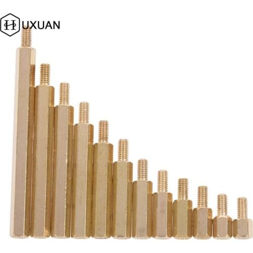 10PCS Brass Copper M3 Hex Column Standoff Support Spacer Pillar PCB Board Male-female Spacer/female Spacer