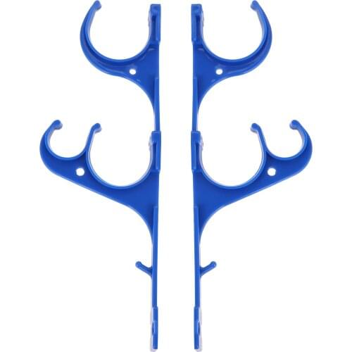 2 pcs/set Pool Hanger plastic Holder Swimming Pool Accessories garden tools Hooks for Skimmers Leaf Rakes Net Brushes