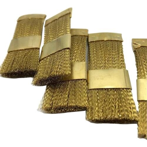 5Pcs Clean Bur Dental Tools Brush Lab Laboratory Materials Brass Wire White Nylon Cleaning For Dental Carbide Burs Files