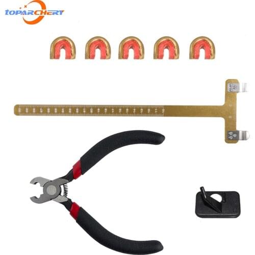 Bowstring Accessories T-shaped Ruler Nocking Points D Loop Nock Pliers Archery String Nocking Point Bow Square Archery Nock Set