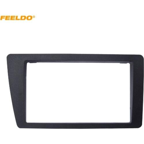 FEELDO 2Din Car Radio Stereo Fascia Frame Adaptor for HONDA Civic (RHD) 2001-2006 Dash Mount DVD Panel Frame Fitting Kit #4956