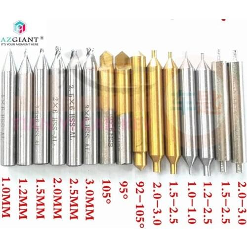 AZGIANT milling cutter tracer probe dimple cutter 1.0/1.2/1.5/2.0/2.5/3.0 for vertical key cut machine locksmith tool for BMW X3