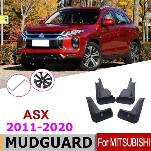 Car Mudflap Fender For Mitsubishi ASX 2020-2011 Over Fender Mud Flaps Guard Splash Flap Mudguard Accessories 2018 2014 2012