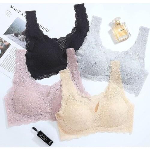 Sexy Lace Bras For Women Seamless Bra Push Up Bralette Brassiere Breathable Bra Comfortable Sleep Soutien Gorge Femme