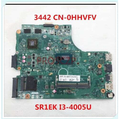 For Dell 3442 3542 Laptop Motherboard SR1EK I3-4005U PWB. FX3MC REV:A00 CN-0HHVFV 0HHVFV HHVFV GT820 2GB100% full Working well