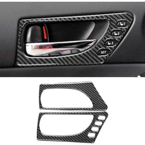 For Lexus IS250 2013- car carbon fiber front door handle decoration sticker, left hand drive