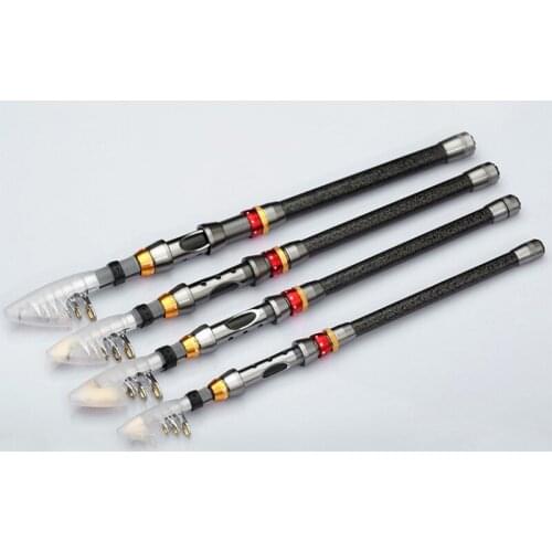 DYGYGYFZ Carbon Material Fishing Rod Quality 1.8-3.6m Telescopic Fishing Rod Carbon Fiber Exquisite and Portable Fishing Rod