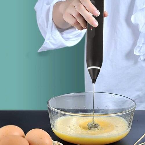 Electric Coffee Mixer Milk Shaker Maker Frother Foamer USB Charge 3-Speed Portable Blender for Milk, Coffee, Egg Beating