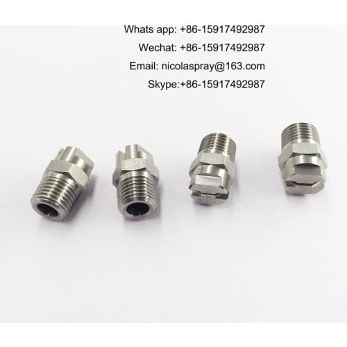 1/8" 3/8" 1/2" flat fan jet water spray nozzles for cleaning,V jet flat fan spray nozzle,car washing flat fan nozzle spray