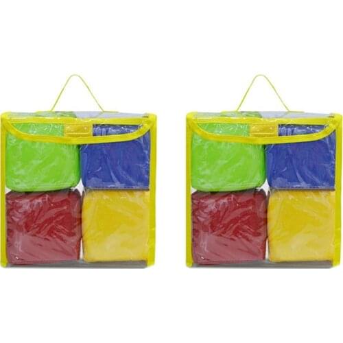 DIY Education Playing Dice, Pocket Squares ,Photo Pocket Foam Stacking Blocks