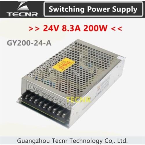 TECNR 24V 200W 8.3A switching power supply for cnc laser engraving machine GY200-24-A