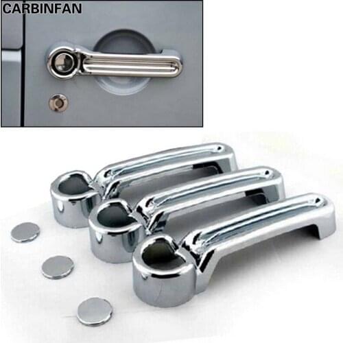 ABS Door Handle Tailgate Cover Kit 3 pcs/set For 2007 2008 2009 2010 2011 2012 2013 Jeep Wrangler JK 2 Doors