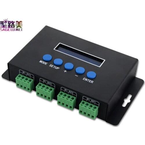 BC-204 DC5V-24V Artnet to SPI/DMX pixel light controller;Eternet protocol input;680pixels*4CH+ One port(1X512 Channels) output
