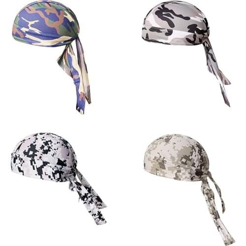 Summer Outdoor Cycling Caps Breathable Quick Dry Pirate Cap Helmet Moisture Wicking Sunshade Head Cover Headscarf