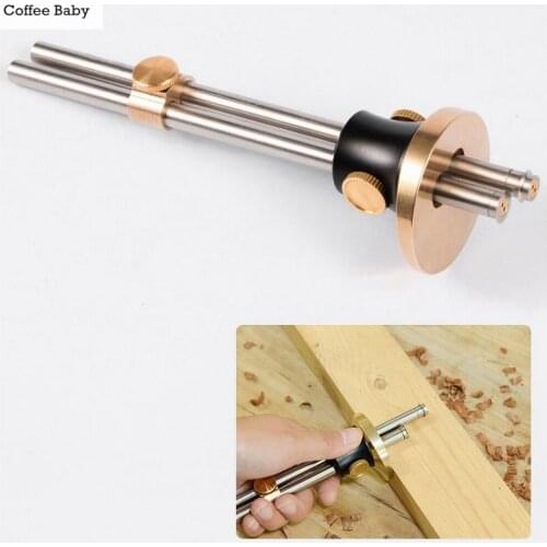 Wheel Marking Gauge Woodworking Dovetail Marker European Single and Double Axis Scriber Ruler Scribe Wood Marking Tools