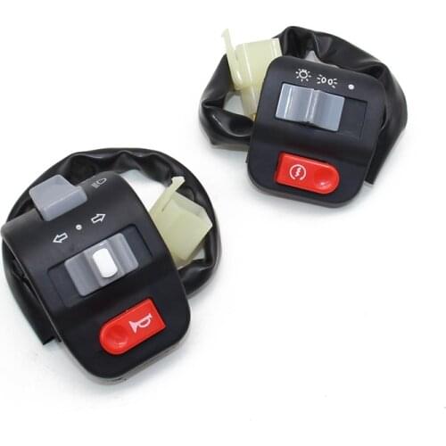 Motorcycle 7/8" Handlebar Control Switch Horn Turn Signal Headlight Electrical Start Switch for Yamaha Suzuki free shipping