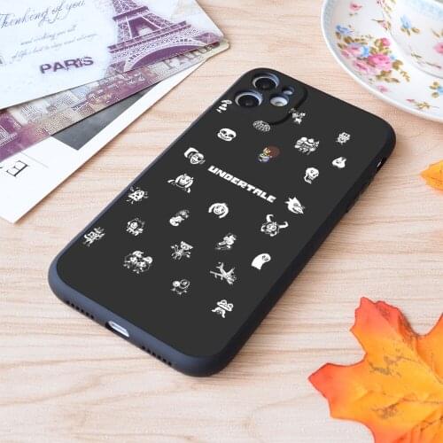 For iPhone Undertale Collage Print Soft Matt Apple iPhone Case