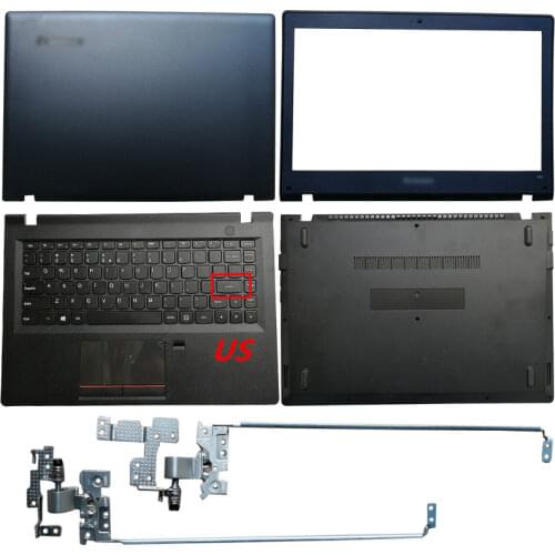 NEW Laptop LCD Back Cover/Front Bezel/Hinges/Palmrest/Bottom Case For Lenovo E31 E31-70 E31-80 AP1BM000500 AP1BM000610