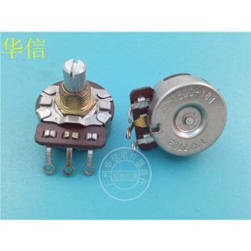 Original new 100% 24 Type single potentiometer 100K P-1500-181 handle long 15MM diameter 6.4MM (SWITCH)