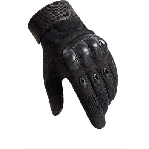 Mens Soft Shell Protective Pad Tactical Gloves Long Finger Touch Screen Mittens Women Fighting Anti-skid Riding Bicycle Gloves