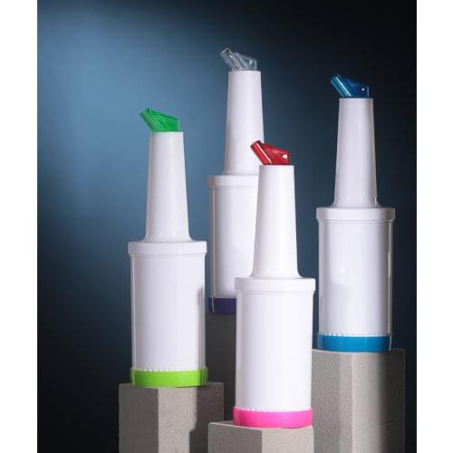 Bar Soul Plastic Juice Bottle 1L Food Grade Plastic Environmentally Friendly Material Bartender Tools Bar Tools