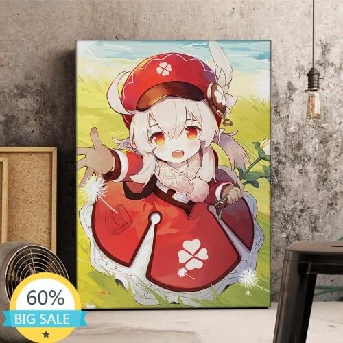 Full Square Diamond Painting Classic Anime Game Genshin Impact Diamond Embroidery Mosaic Cross Stitch Kits Gift Home Decor