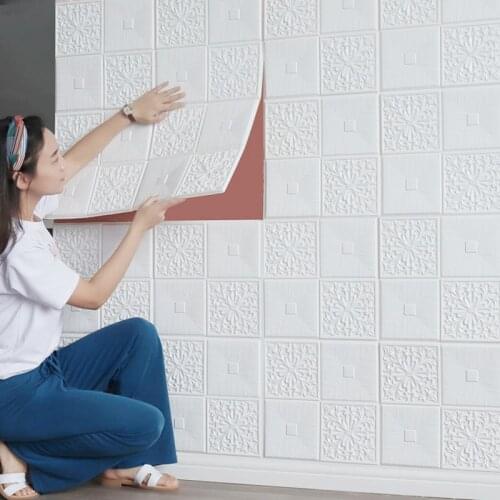 Self-adhesive wallpaper 3d stereo wall sticker roof ceiling decoration bedroom living room balcony background wall waterproof fo