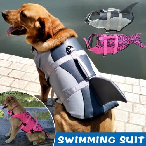 Pet Life Jackets Pet Floatation Vest Dog Swimming Saver Vest Life Preserver for Water Safety at The Pool Beach Boating F