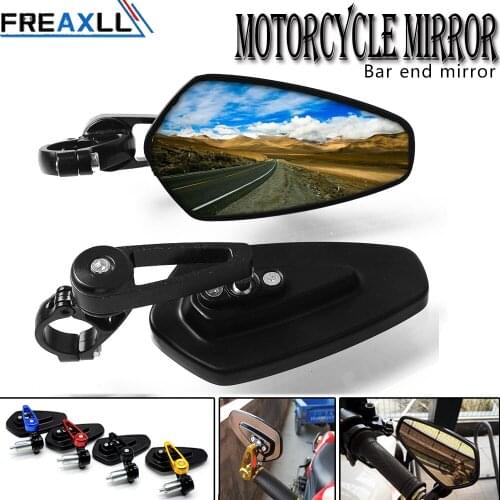 Universal Motorcycle Handlebar Rear View Side Mirror Rearview Mirrors For kawasaki versys 650 yamaha YZF R6 R1 R9 suzuki gsr 600