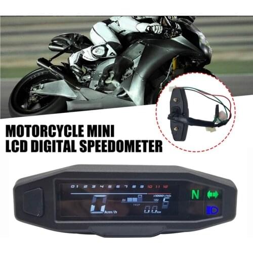 Universal Motorcycle LCD Digital Speeeter Mini Motorcycle Meter Carburetor Meter Motorcycle Oeter