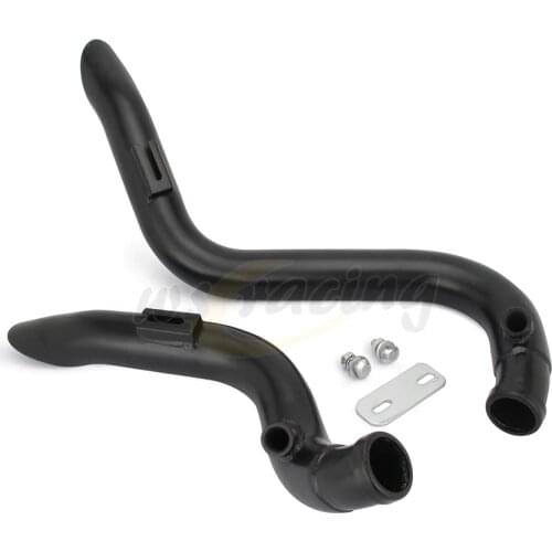 Motorcycle Chrome Black 2" Drag Exhaust Pipe For Harley Softail 1986-2015 Touring 1984-2015 Sportster 1986-2013 Dyna FXD FXDWG