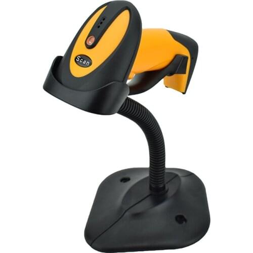 High Performance 300times/s 1D CCD Barcode Scanner 2500Pixel With Stand For Supermarket