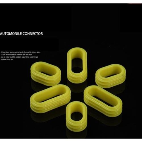 Yellow waterproof ring and dust washer for automobile connector