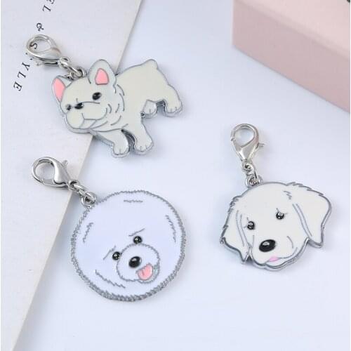 1PCS DIY Dog pendant Lettering custom Cute Keychain for Kids Birthday Gift Women Bag Birthday Gift