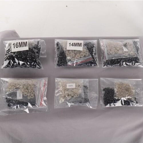 100pcs 6mm8mm10mm12mm14mm16mm Black Plastic Craft Safety Eyes For Teddy Bear Stuffed Doll Animal Amigurumi DIY Accessories