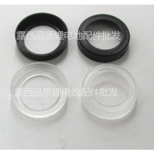 100pcs/lot Manufacturers wholesale 18650 lithium battery sealing ring Black nickel cadmium ni-mh battery of synthetic aprons