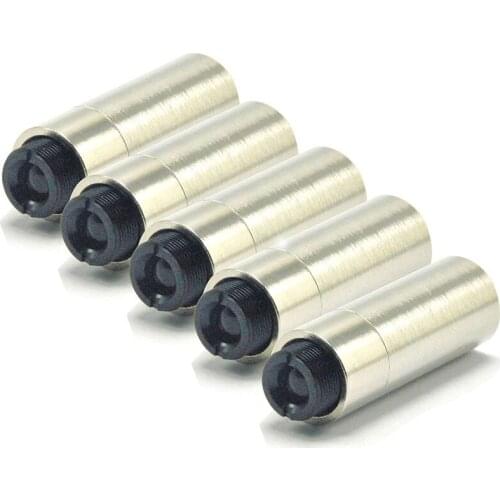 12x30mm Adjustable DIY Metal Housing 3.8mm Laser Diode Host Case w 200-1100nm Collimating Lens Spring Pack of 5
