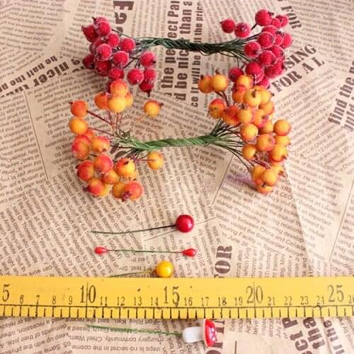 150pcs(300Heads) High Quality Mini Pomegranate Fruits,Artificial Foam Pip Berries,DIY Decoration For Garland Hair,Wedding,Home