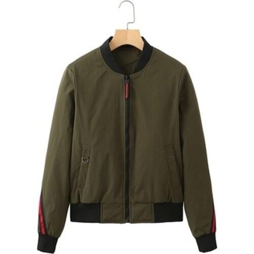 2021 New Autumn Womens Jacket Baseball Coat Women Casual Solid Color Femme Kpop Jacket Outwear Bomber