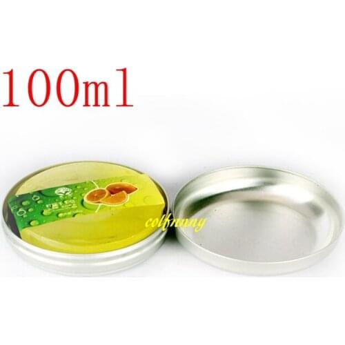 400pcs/lot Fast shipping 100ml Aluminum Jar Empty Cosmetic Metal soap box Tin earphone Containers
