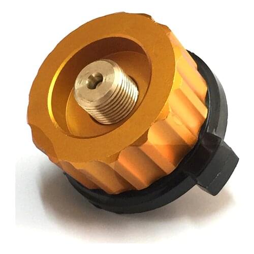 Outdoor Camping Hiking Stove Burner Adaptor Split Type Furnace Converter Connector Auto-off Gas Cartridge Tank cylinder Adapter