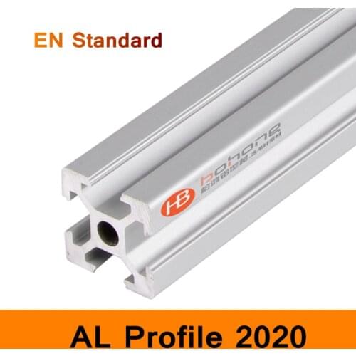 2020 Aluminium Profile V Slot Rail AL EN Standard DIY Bracket Table Holder Metal 3D Printer Parts Anodized Linear Rail OX CNC