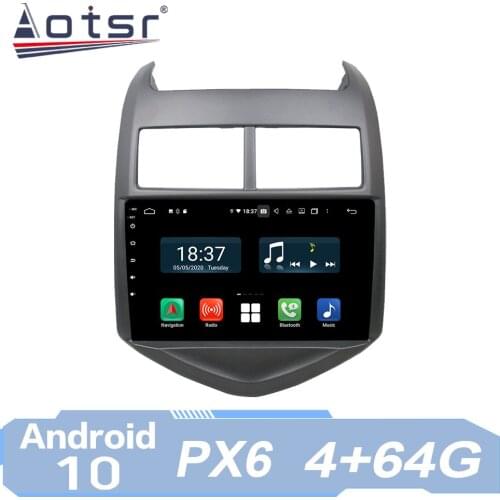 AOTSR Car Radio Auto Android 10 For Chevrolet Aveo 2011 - 2015 GPS Navigation Multimedia Player IPS Carplay 8" PX6 AutoRadio