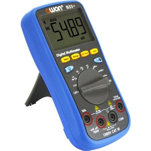 3in1 Bluetooth Digital Multimeter OWON B33+ Multi-Connection Datalogger + Multimeter + Temperature Meter 4000 Counts True RMS