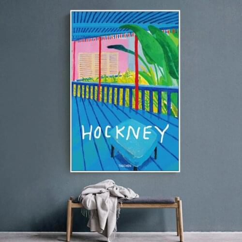 David Hockney Taschen Modern Oil Painting bstract Colorful Canvas Art Paintings Posters Wall Art Prints Living room decor pop