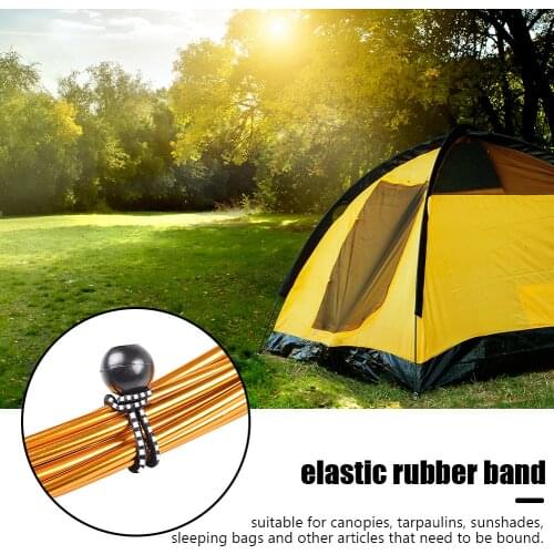Bungees Ball Fixing Tie Rope Elastic Tent Tarp Awning Canopy Bungee Cords Strap for Family Outdoor Camping Supply