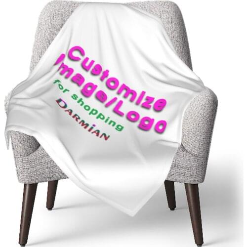 Customize Your Image Fashion Throw Blanket Moms Childrens Blanke Bedspreads Cvers Bed Winter For Girls Boys Dropshipping