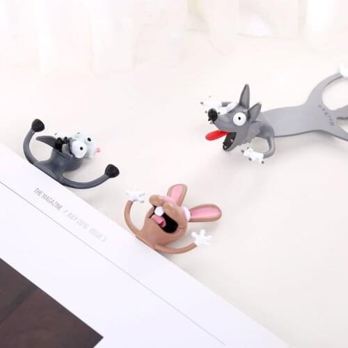 Creative 3D Stereo Bookmark Cute Cartoon Animal Marker Kawaii Cat Panda Bookmark Of Pages Kids Gifts School Stationery Supplies