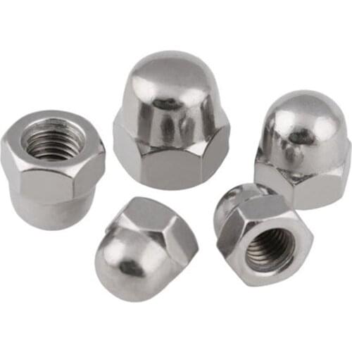 M4 M5 M6 M8 M10 M12 201 stainless steel cap nut nuts decorative screw caps