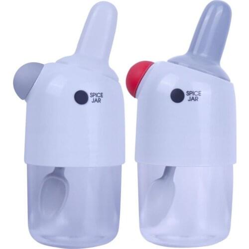 Condiment Bottle Multi-function Reusable Moisture-proof Easy to Refill One-Piece Seasoning Storage Bottle for Kitchen